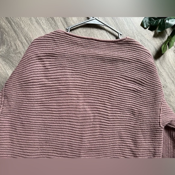 Tobi oversized mauve v-neck sweater size L - Picture 10 of 12